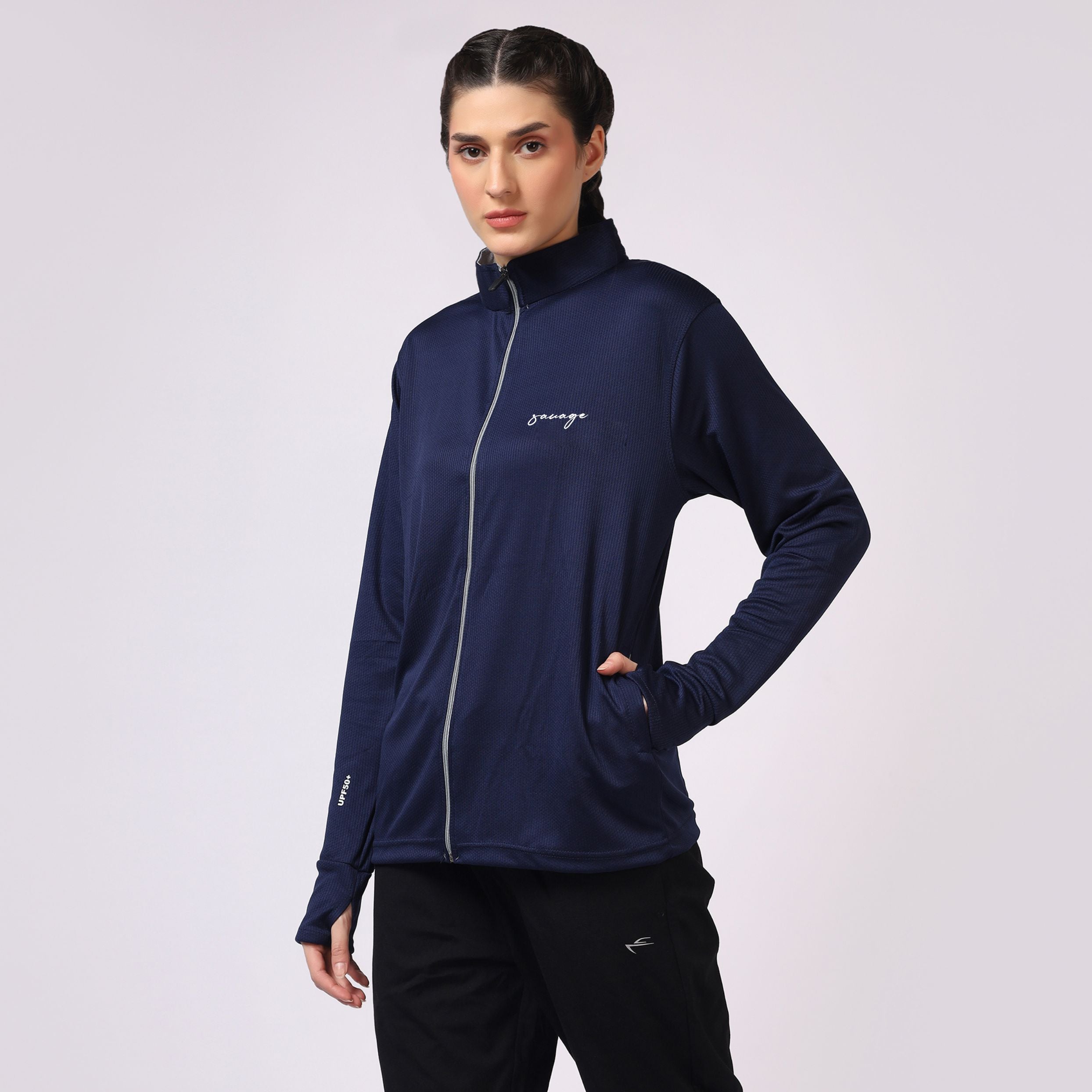 Navy UPF Sunscreen Jacket