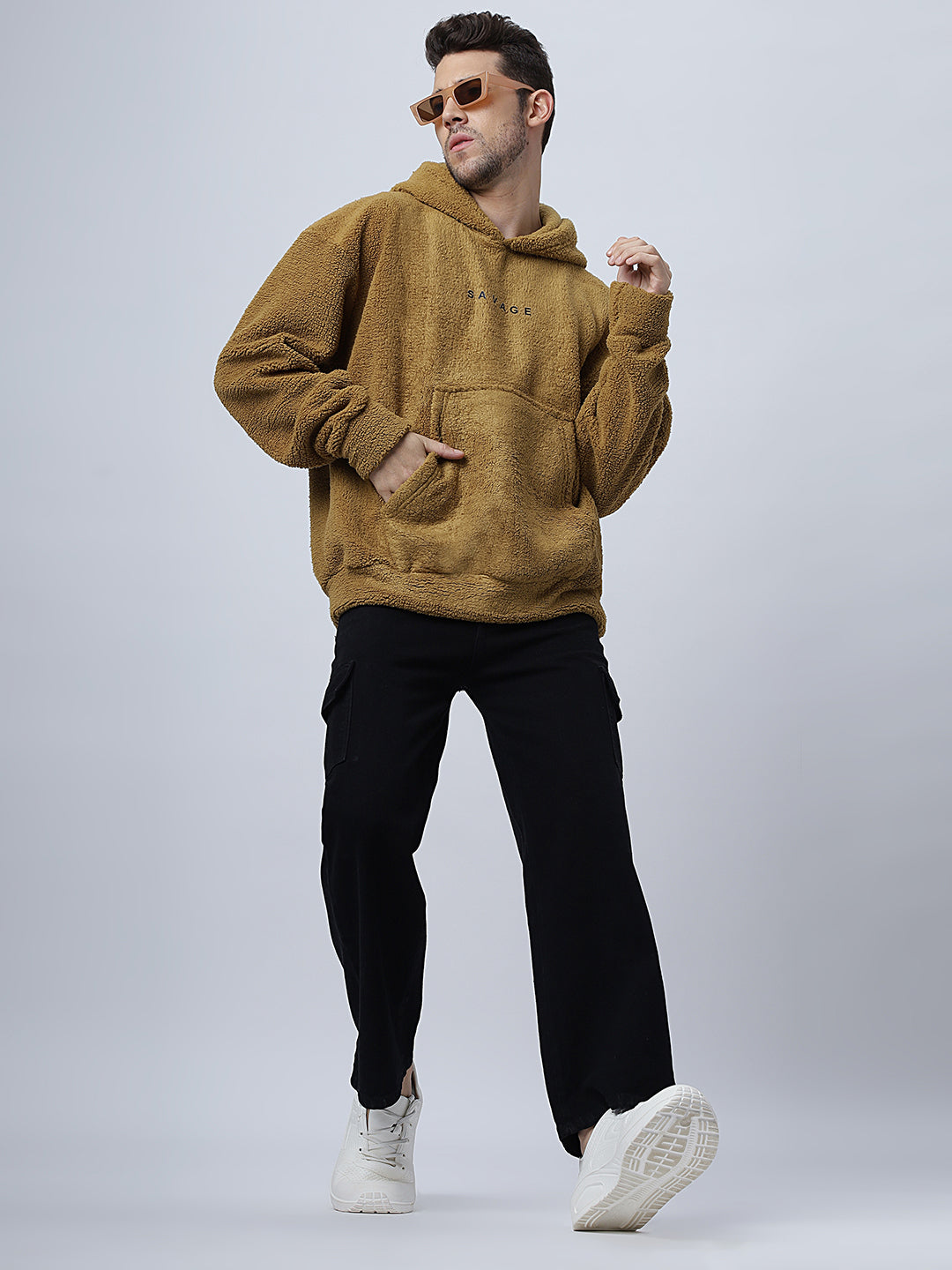 Brown Sherpa Hoodie