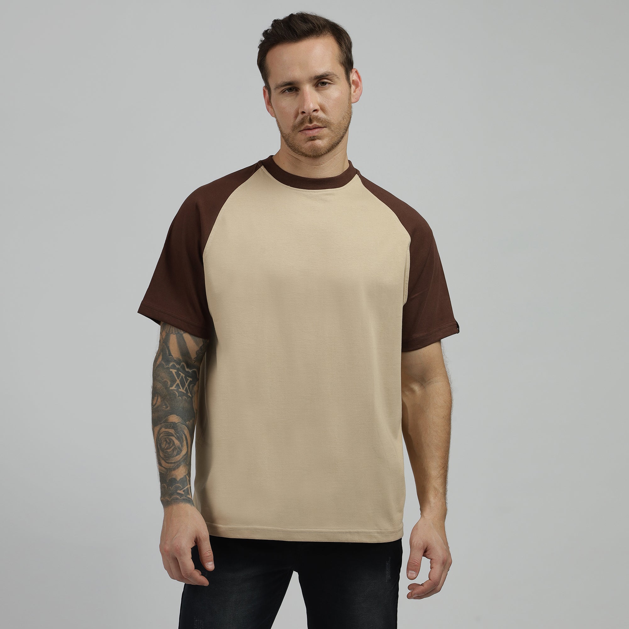 Coffee Beige Raglan Tshirt